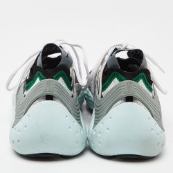 Lanvin Multicolor Mesh and Rubber Lace Up Sneakers Size 40