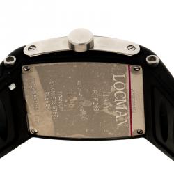 Locman Grey Titanium and Stainless Steel Tremila N.A1343 Men's Wristwatch 40MM