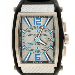 Pre Owned ساعة يد رجالية لوكمان ترميلا N.L7520 ستانلس ستيل وتيتانيوم رمادية 40مم