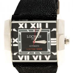 Locman Black Stainless Steel Limited Edition Otto N.00613 Men's Wristwatch 51MM