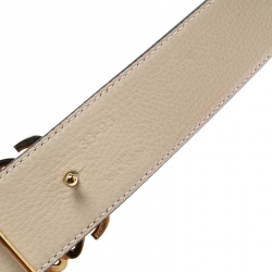 Loewe Red Leather Anagram Belt 95CM
