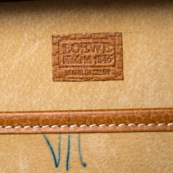 Loewe Tan Leather Briefcase 
