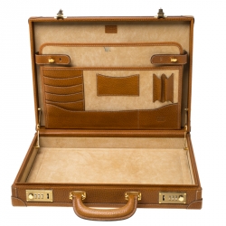 Loewe Tan Leather Briefcase 