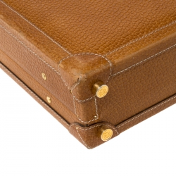 Loewe Tan Leather Briefcase 