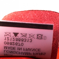 Longchamp Red Leather Parisis Document Holder Bag