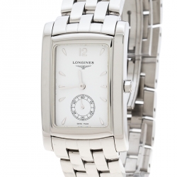 Longines White Stainless Steel Dolce Vita L5.655.4.16.6 Men's Wristwatch 26 mm