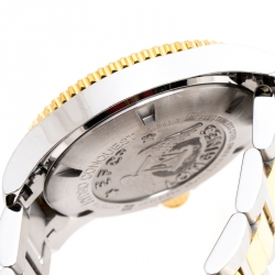 Pre Owned Longines Black Two-Tone Stainless Steel Hydro Conquest L37403567 Men's Wristwatch 41 mm