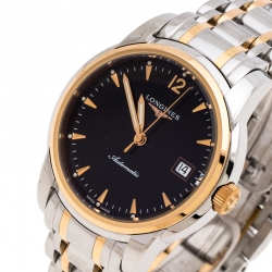 Longines Black 18K Rose Gold Stainless Steel L2.763.5.52.7 The Saint-Imier Men's Wristwatch 38 mm