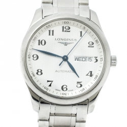 Pre Owned Longines Silver Stainless Steel The Master Collection L2.755.4.78.6 Men's Wristwatch 38.50 mm