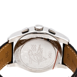 Pre Owned Longines Silver Stainless Steel Heritage L2.747.4 Men's Wristwatch 40 mm