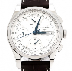 Pre Owned Longines Silver Stainless Steel Heritage L2.747.4 Men's Wristwatch 40 mm
