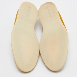Pre Owned Loro Piana Yellow Suede Summer Walk Loafers Size 43