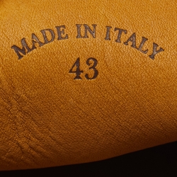 Pre Owned Loro Piana Yellow Suede Summer Walk Loafers Size 43