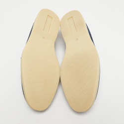 Pre Owned Loro Piana Navy Blue Suede Summer Walks Loafers Size 42