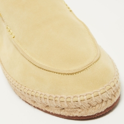 Loro Piana Green Suede Seaside Walk Espadrilles Size 43