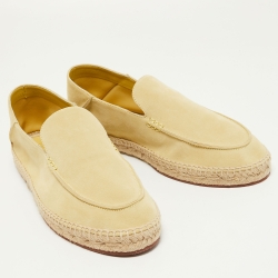 Loro Piana Green Suede Seaside Walk Espadrilles Size 43