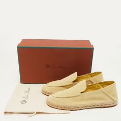 Loro Piana Green Suede Seaside Walk Espadrilles Size 43