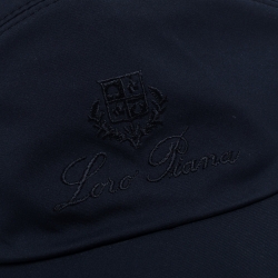 Pre Owned Loro Piana Navy Blue Storm System Baseball Cap L