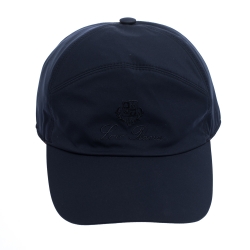 Pre Owned Loro Piana Navy Blue Storm System Baseball Cap L
