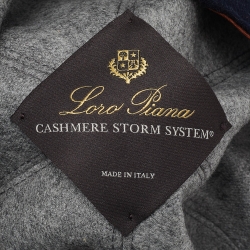 Pre Owned Loro Piana Navy Blue Cashmere Storm System Baseball Cap M
