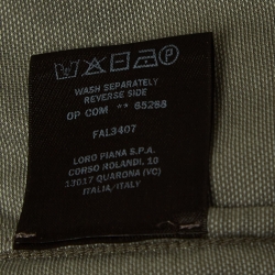 Pre Owned Loro Piana Grey Cotton Polo T-Shirt M
