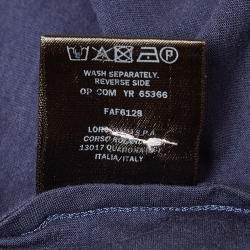 Pre Owned Loro Piana Blue Cotton Blend Soft T-Shirt XXL