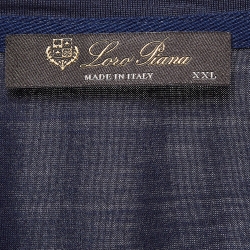 Pre Owned Loro Piana Blue Cotton Blend Soft T-Shirt XXL