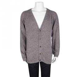 Pre Owned Loro Piana Purple Baby Cashmere Cardigan 3XL