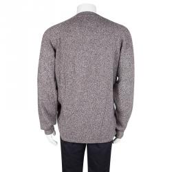 Pre Owned Loro Piana Purple Baby Cashmere Cardigan 3XL