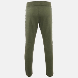 Pre Owned بنطلون رياضي لورو بيانا كشمير أخضر مقاس 3 كبير جدًا