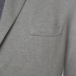 Pre Owned Loro Piana Sage Green Cashmere Silk Piqué Knit Sweater Jacket XL