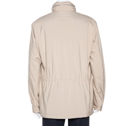Pre Owned Loro Piana Beige Traveller Windmate Hooded Jacket XL