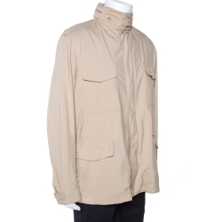 Pre Owned Loro Piana Beige Traveller Windmate Hooded Jacket XL