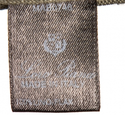 Pre Owned Loro Piana Sage Green Linen Knit Polo T Shirt L