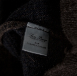 Pre Owned Loro Piana Brown Cashmere Roadster Pull Sweater L