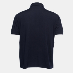 Pre Owned Loro Piana Navy Blue Wool The Gift of Kings Polo T-Shirt L