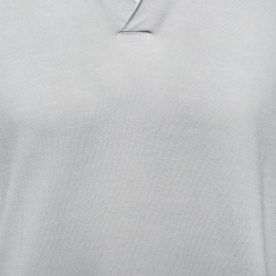 Pre Owned Loro Piana Grey Cotton Knit New Bay Polo T-Shirt XL
