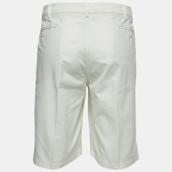 Pre Owned Loro Piana White Cotton Bermuda Shorts 3XL
