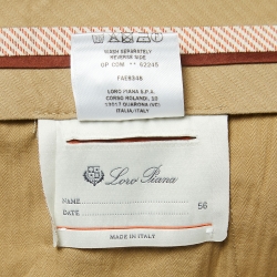 Pre Owned Loro Piana White Cotton Bermuda Shorts 3XL