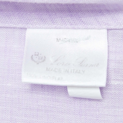 Pre Owned Loro Piana Lavender Linen Short Sleeve Shirt S