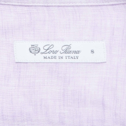 Pre Owned Loro Piana Lavender Linen Short Sleeve Shirt S