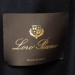 Pre Owned Loro Piana Navy Blue Gabardine Traveller Jacket L