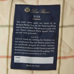 Pre Owned Loro Piana Navy Blue Cashmere Icer Jacket L