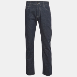 Pre Owned Loro Piana Blue Denim Jeans XL Waist 36"