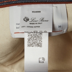 Pre Owned Loro Piana Blue Denim Jeans XL Waist 36"