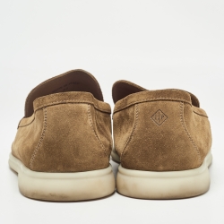 Pre Owned Loro Piana Brown Suede Summer Walk Loafers Size 43