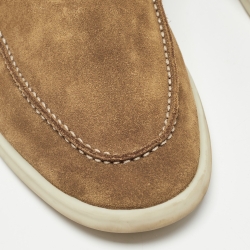 Pre Owned Loro Piana Brown Suede Summer Walk Loafers Size 43