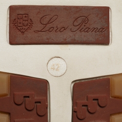 Pre Owned Loro Piana Grey Knit Fabric 360 Lp Flexy Walker Sneakers Size 42