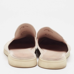 مملوكة مسبقًا Loro Piana Beige Suede Babouche Walk Mules Size 42