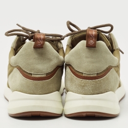 Loro Piana Two Tone Nylon and Suede Modular Walk Sneakers Size 45